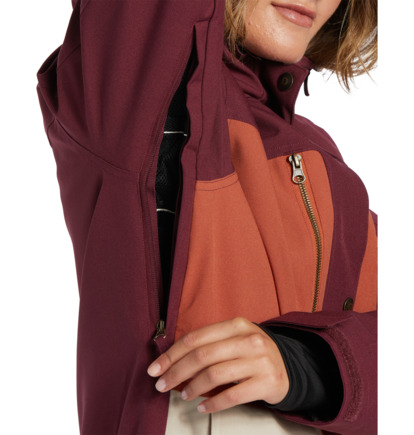 Brown Women DC Shoes Liberate Technical Snowboard Jackets | DC-1405687