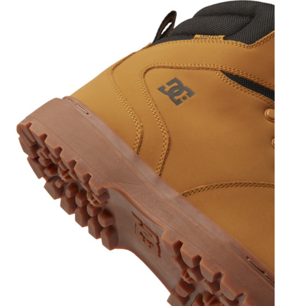 Brown / Black Men DC Shoes Peary Tr Leather Winter Boots | DC-9420876