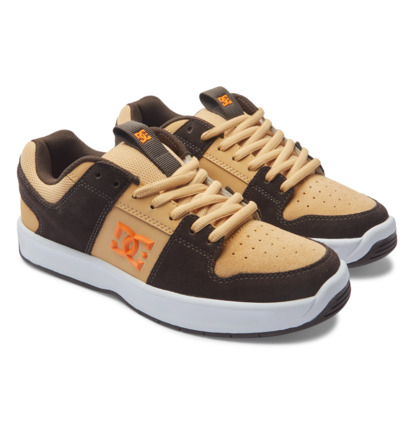 Brown / Brown / Orange Men DC Shoes Lynx Zero S Skate Shoes | DC-2786513