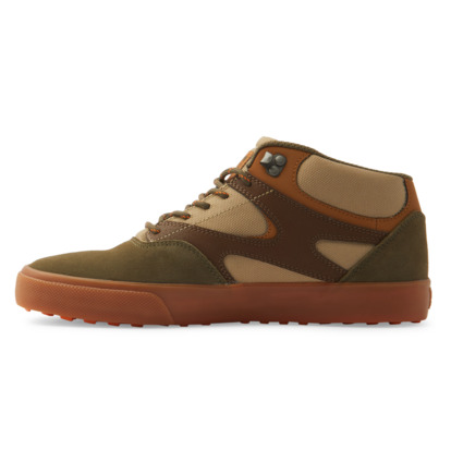 Brown / Chocolate Men DC Shoes Kalis Vulc Mid Skate Shoes | DC-8953421