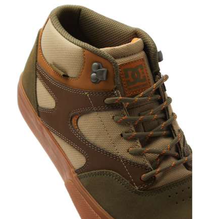 Brown / Chocolate Men DC Shoes Kalis Vulc Mid Skate Shoes | DC-8953421