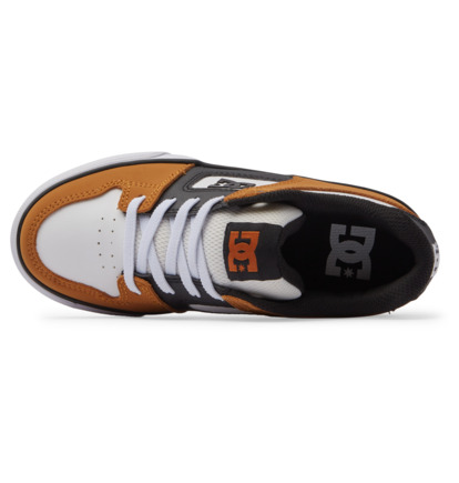 Brown / White Kids' DC Shoes Pure Elastic Skate Shoes | DC-4603791