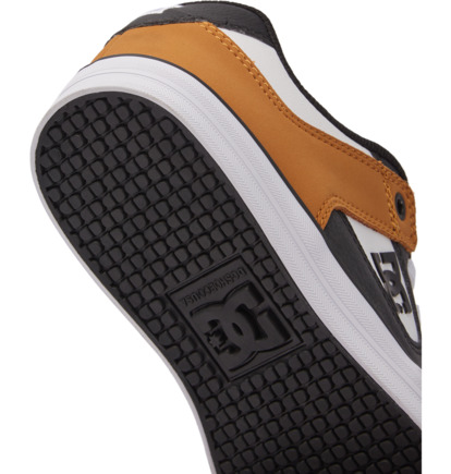 Brown / White Kids' DC Shoes Pure Elastic Skate Shoes | DC-4603791