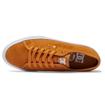 Brown / White Men DC Shoes Manual Le Skate Shoes | DC-4682073