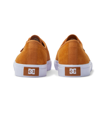 Brown / White Men DC Shoes Manual Le Skate Shoes | DC-4682073