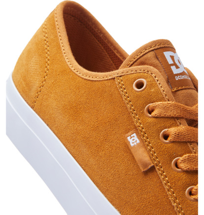 Brown / White Men DC Shoes Manual Le Skate Shoes | DC-4682073