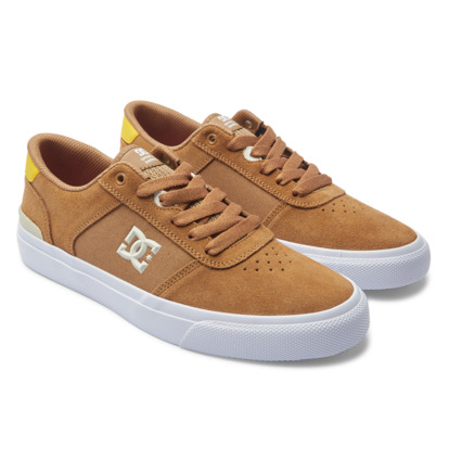 Brown / Yellow Men DC Shoes Teknic S Skate Shoes | DC-2378490