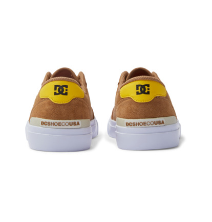 Brown / Yellow Men DC Shoes Teknic S Skate Shoes | DC-2378490