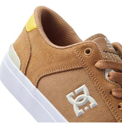 Brown / Yellow Men DC Shoes Teknic S Skate Shoes | DC-2378490