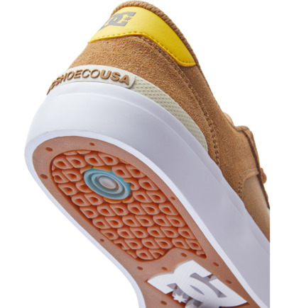 Brown / Yellow Men DC Shoes Teknic S Skate Shoes | DC-2378490