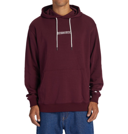 Burgundy Men DC Shoes Baseline Ph Hoodie | DC-6748513