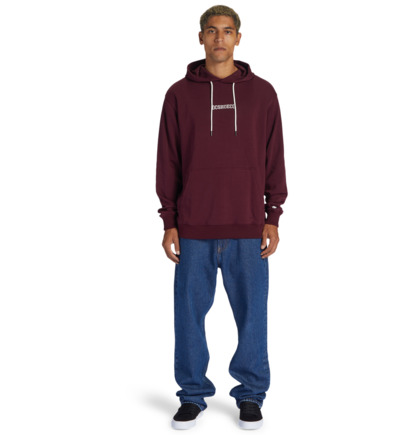 Burgundy Men DC Shoes Baseline Ph Hoodie | DC-6748513