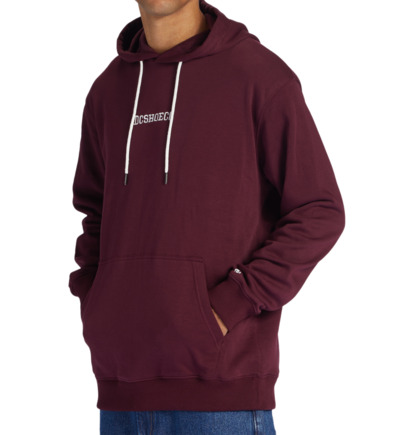 Burgundy Men DC Shoes Baseline Ph Hoodie | DC-6748513