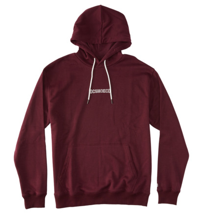 Burgundy Men DC Shoes Baseline Ph Hoodie | DC-6748513