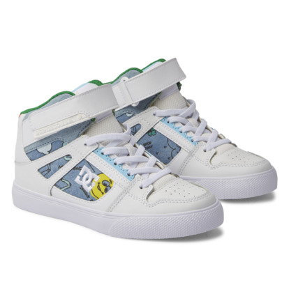 Dark Blue Kids' DC Shoes Pure High-Top EV Skate Shoes | DC-7042893