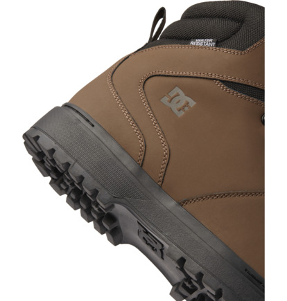 Dark Chocolate Men DC Shoes Peary Tr Leather Winter Boots | DC-3642951