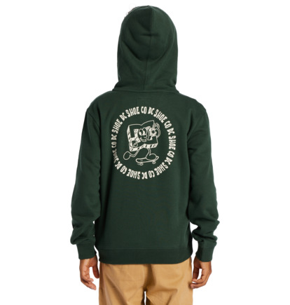 Dark Green Kids' DC Shoes Playtime Zip-Up Hoodie | DC-6148570