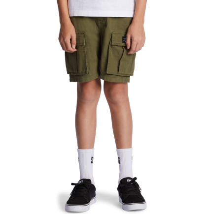 Dark Green Kids' DC Shoes Tundra Shorts | DC-6750439