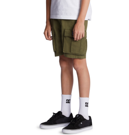 Dark Green Kids' DC Shoes Tundra Shorts | DC-6750439