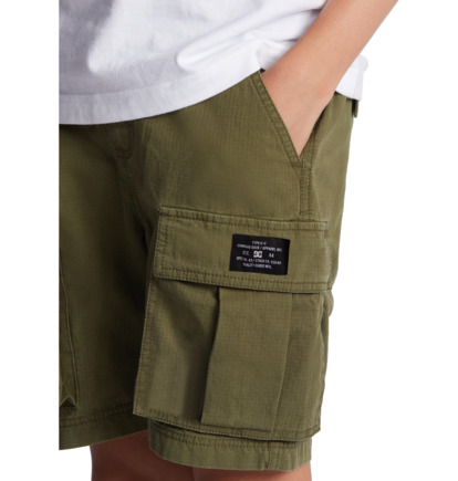 Dark Green Kids' DC Shoes Tundra Shorts | DC-6750439