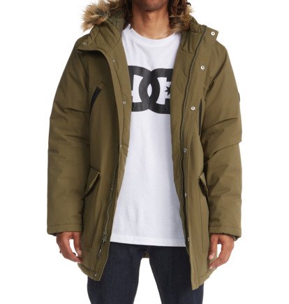 Dark Green Men DC Shoes Bamberg Water-Resistant Parka | DC-3750496