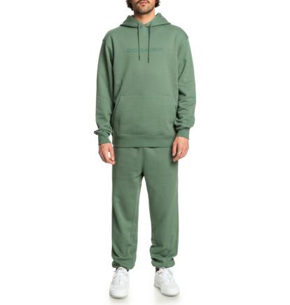 Dark Green Men DC Shoes In Between Pullover Hoodie | DC-9142356