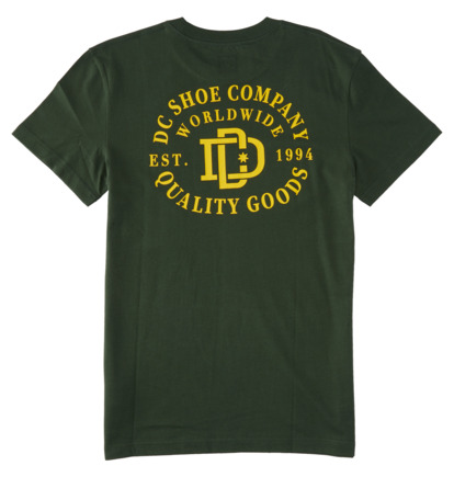 Dark Green Men DC Shoes Rugby Crest T-Shirt | DC-9460358