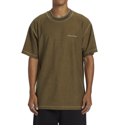 Dark Green Men DC Shoes Sediment T-Shirt | DC-2958013