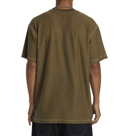 Dark Green Men DC Shoes Sediment T-Shirt | DC-2958013