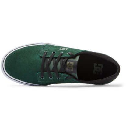 Dark Green Men DC Shoes Trase Suede Skate Shoes | DC-1574026