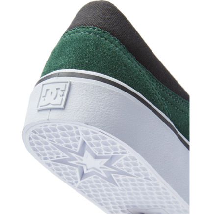 Dark Green Men DC Shoes Trase Suede Skate Shoes | DC-1574026