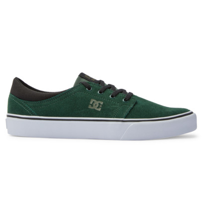 Dark Green Men DC Shoes Trase Suede Skate Shoes | DC-1574026