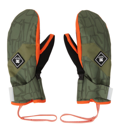 Green Kids' DC Shoes Franchise Technical Mittens | DC-8594031