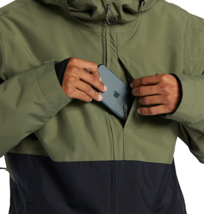 Green Men DC Shoes Basis Technical Snowboard Jackets | DC-7932156