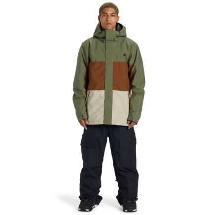 Green Men DC Shoes Defy Technical Snowboard Jackets | DC-4395216