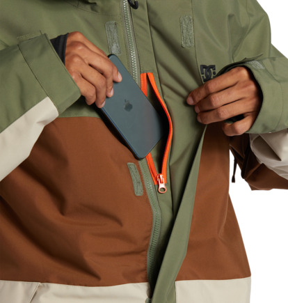 Green Men DC Shoes Defy Technical Snowboard Jackets | DC-4395216