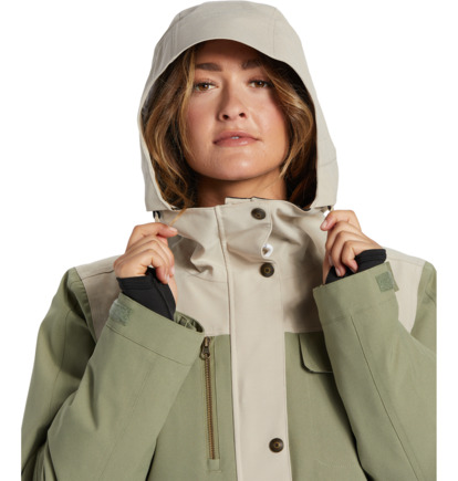 Green Women DC Shoes Liberate Technical Snowboard Jackets | DC-4396201