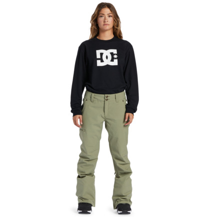 Green Women DC Shoes Viva Technical Snowboard Pants | DC-7954086