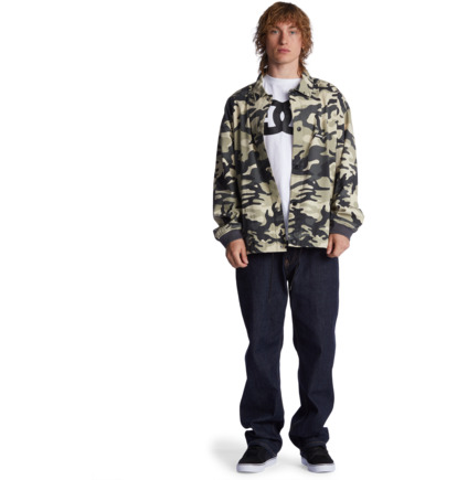 Grey Camo Men DC Shoes Neuro Coaches Jackets | DC-1759806