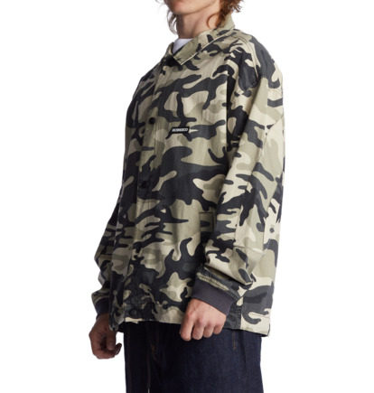 Grey Camo Men DC Shoes Neuro Coaches Jackets | DC-1759806