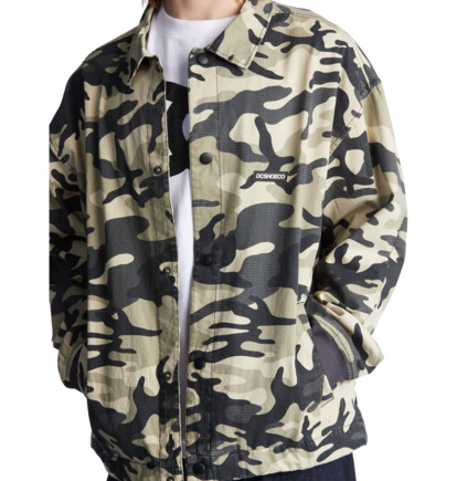 Grey Camo Men DC Shoes Neuro Coaches Jackets | DC-1759806