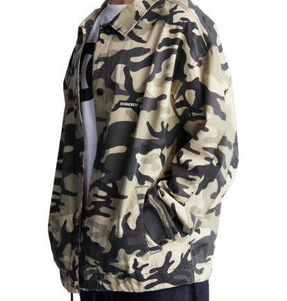 Grey Camo Men DC Shoes Neuro Coaches Jackets | DC-1759806