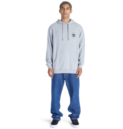 Grey Men DC Shoes Concrete Hoodie | DC-8130462