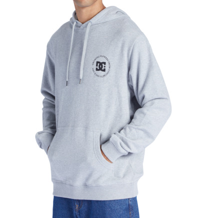 Grey Men DC Shoes Concrete Hoodie | DC-8130462