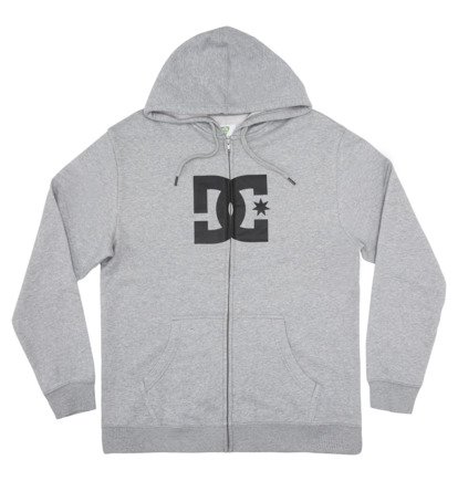 Grey Men DC Shoes DC Star Zip-Up Hoodie | DC-2985371