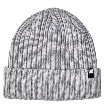 Grey Men DC Shoes Fish N Destroy 2 Cuffed Beanie | DC-7528603