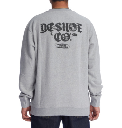 Grey Men DC Shoes Friends Sweatshirts | DC-7860135