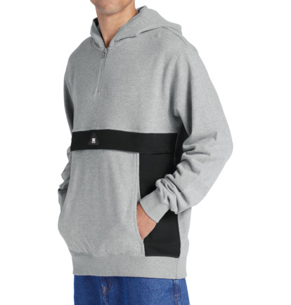 Grey Men DC Shoes Optics Zip-Up Hoodie | DC-0467591