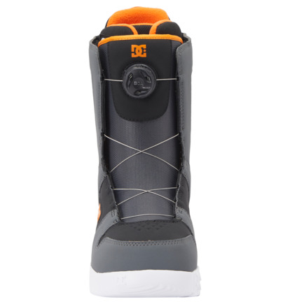 Grey / Black / Orange Men DC Shoes Phase BOA® Snowboard Boots | DC-7320498