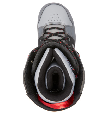 Grey / Black / Red Men DC Shoes Phase Lace Snowboard Boots | DC-6890412